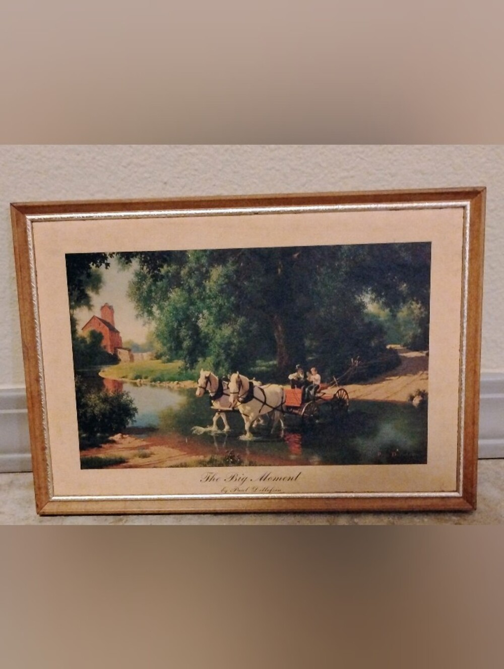Vintage The Big Moment Framed Art Print By Paul Detlefsen - Picture 2 of 2